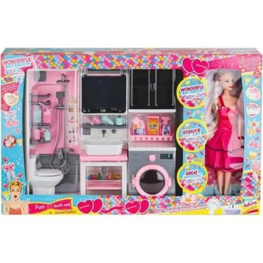 ÜÇLÜ BANYO SET BEBEKLİ