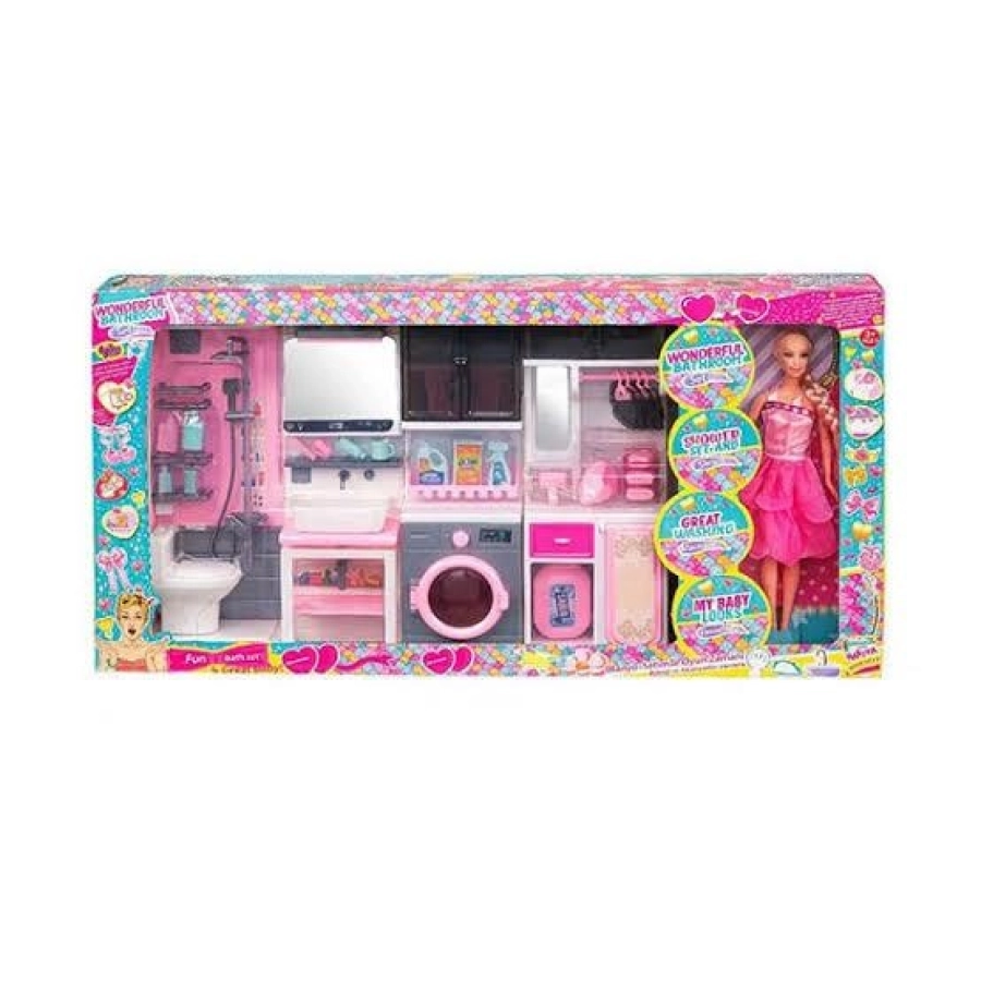 DÖRTLÜ BANYO SET BEBEKLİ