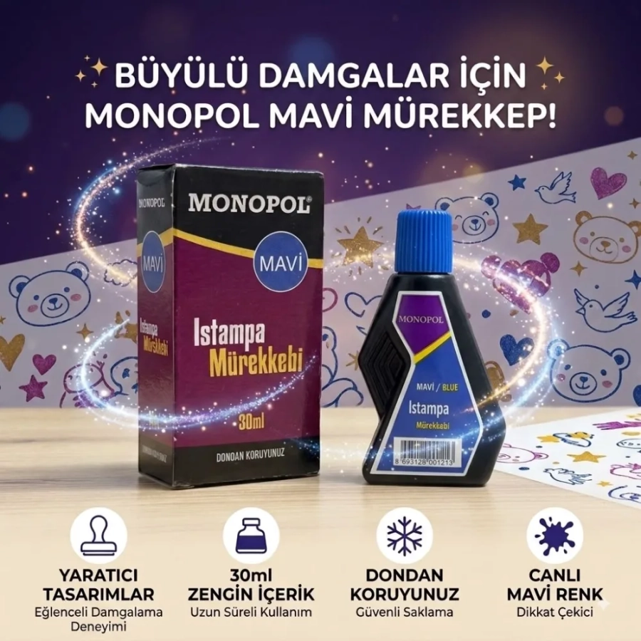 MAVİ ISTAMPA MÜREKKEBİ