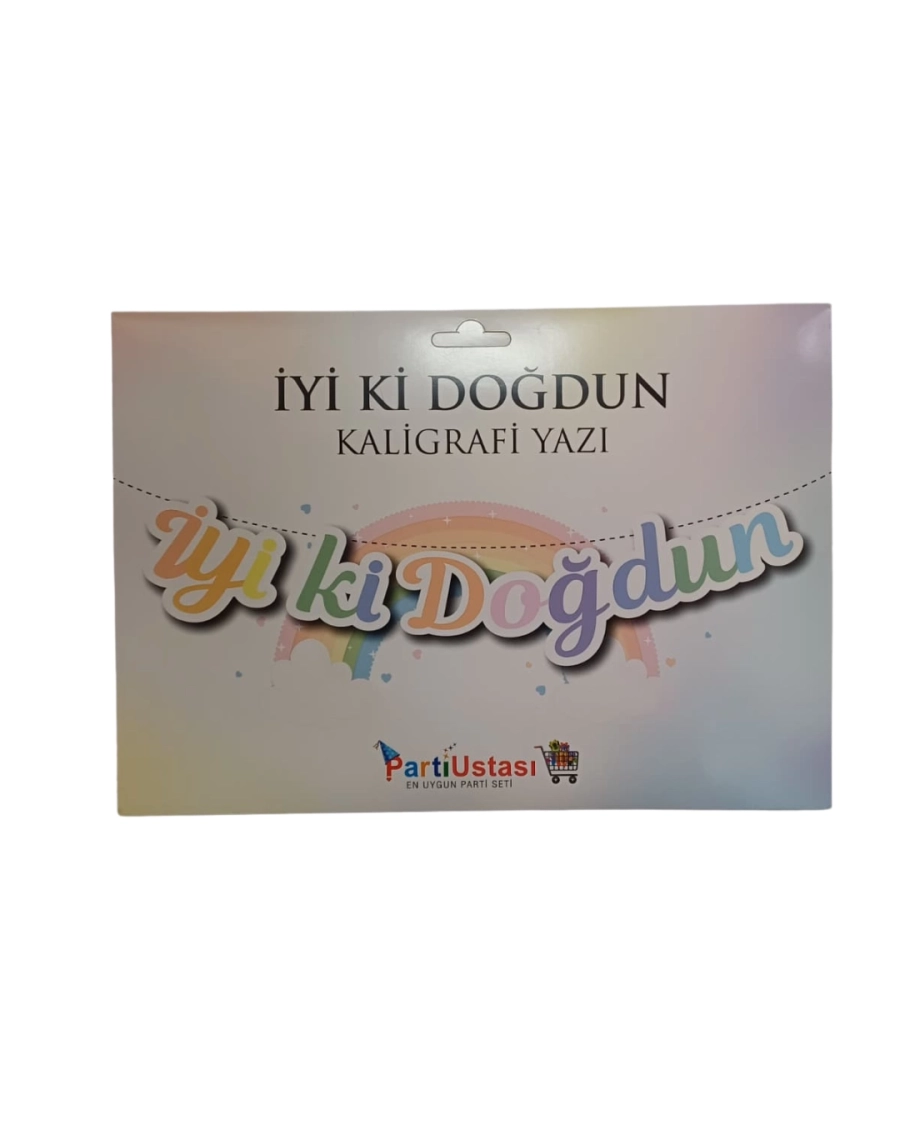 İYİ Kİ DOĞDUN MACARON BANNER