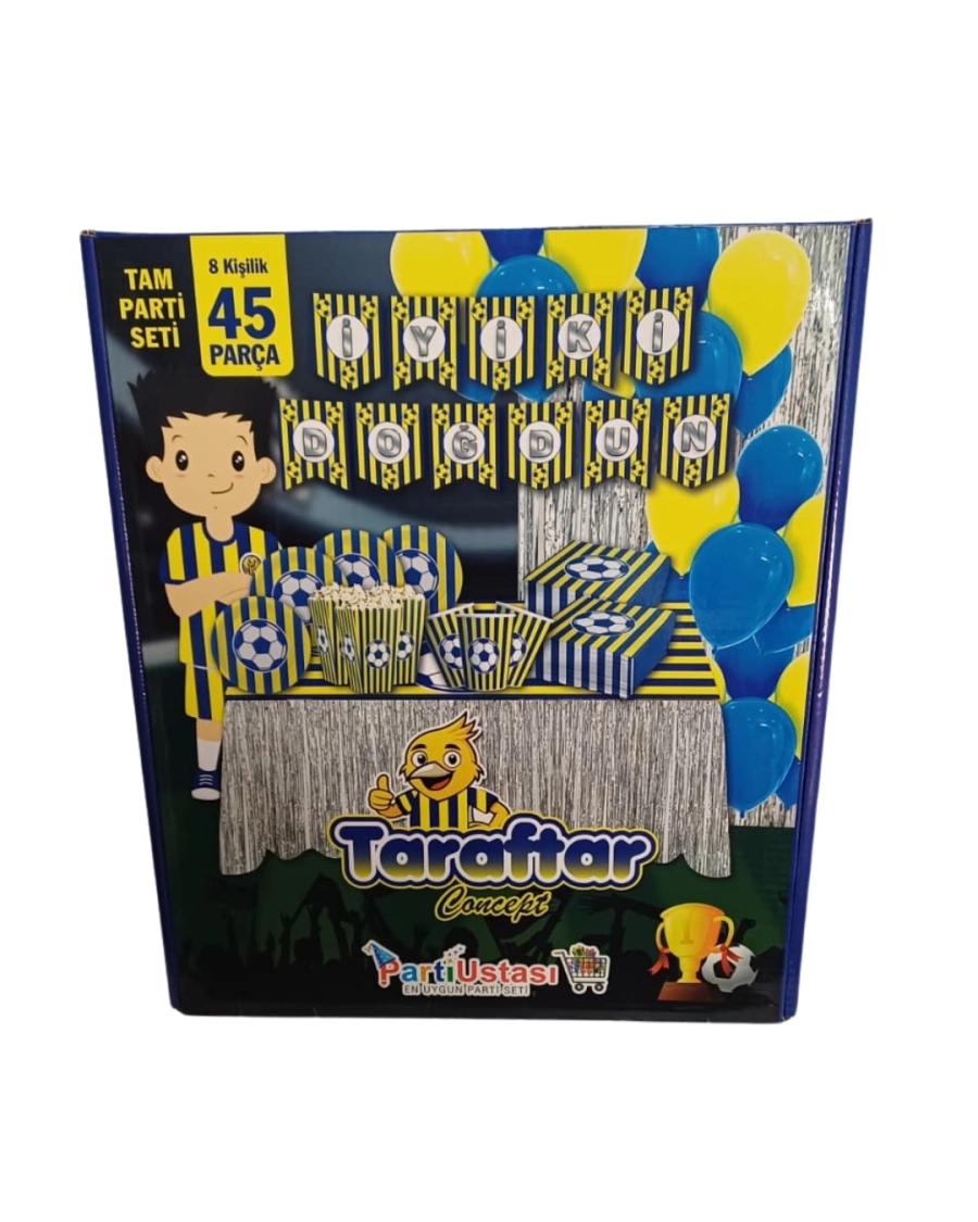 PARTİ SETİ 45 PCS SARI LACİVERT