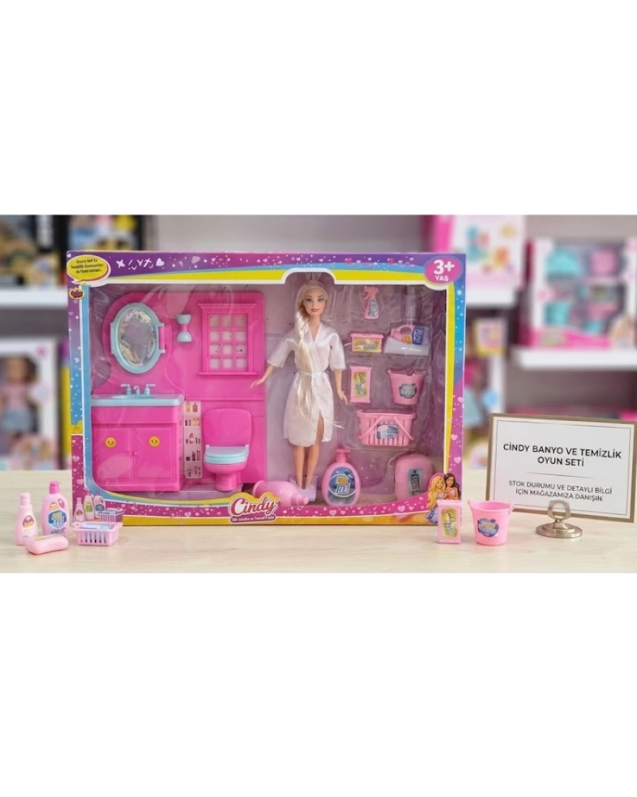 CINDY BEBEKLİ LAVABO TEMİZLİK SET