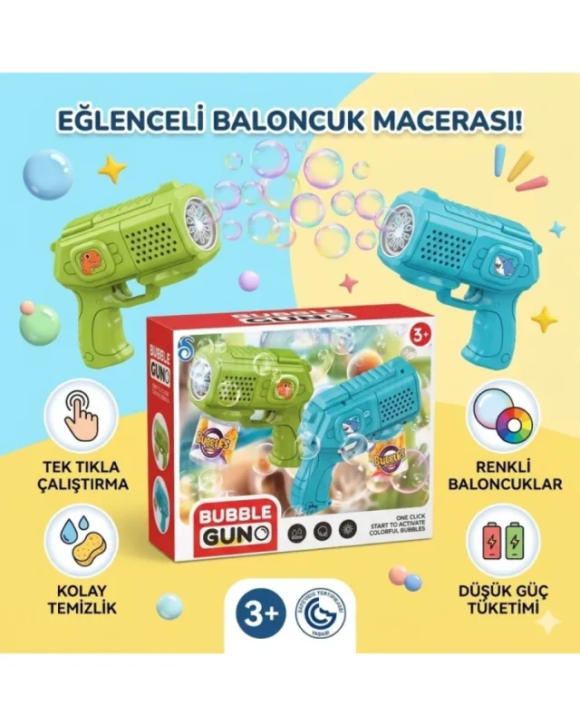BUBBLEGUN PİLLİ KÖPÜK TABANCA