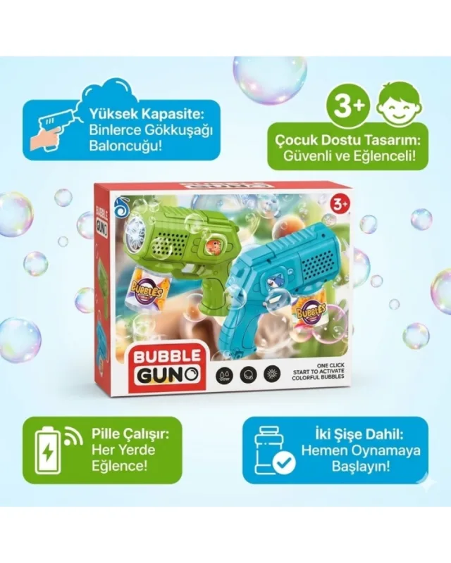 BUBBLEGUN  PİLLİ KÖPÜK TABANCA