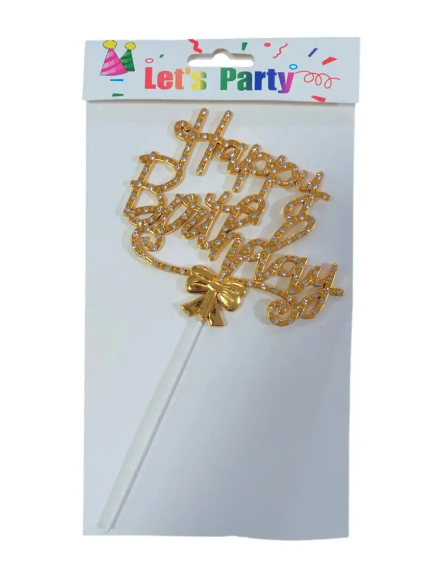 PASTA SÜSÜ HAPPY BİRTHDAY TAŞLI