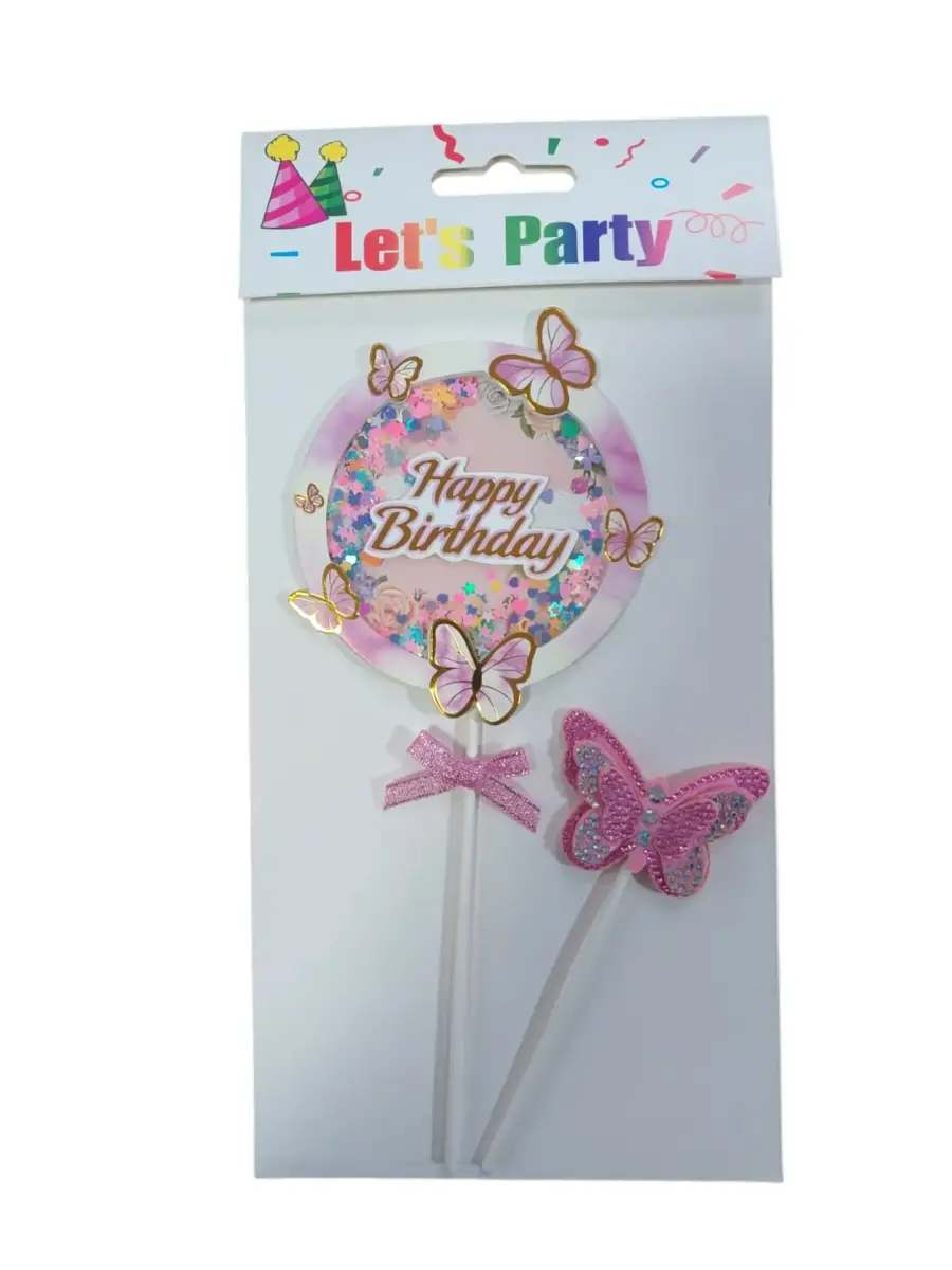 PASTA SÜSÜ KELEBEKLİ 2Lİ