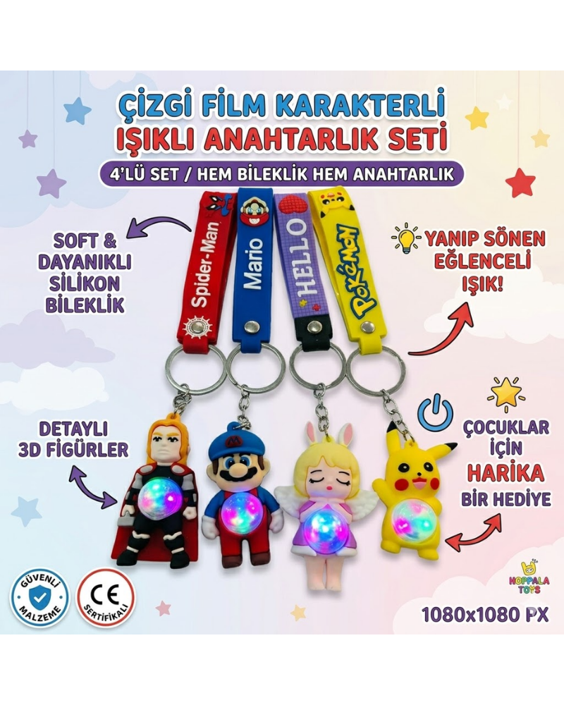 IŞIKLI KAHRAMAN ANAHTARLIK