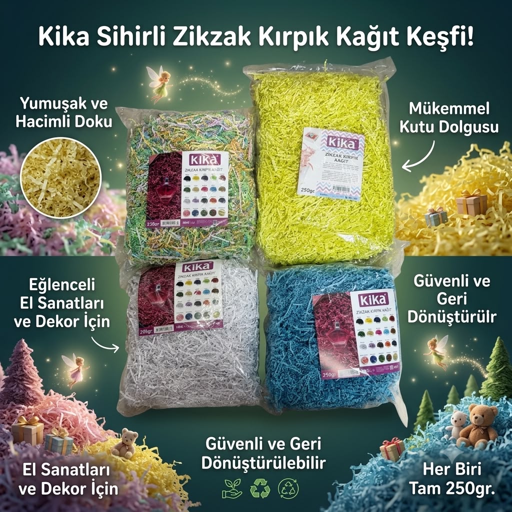 ZİGZAG KIRPIK KAĞIT KARIŞIK