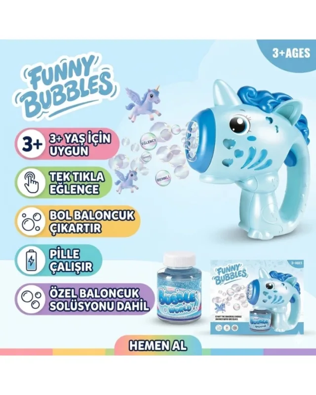 PONY PİLLİ KÖPÜK TABANCA
