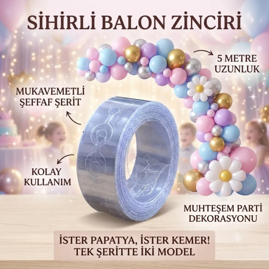BALON ZİNCİRİ RULO 5 MT