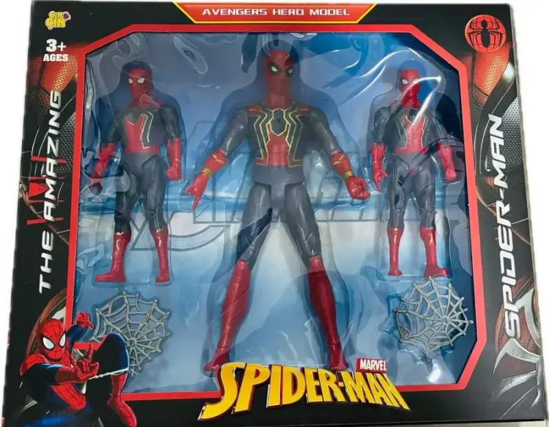 3 KARAKTERLİ SPIDER SET