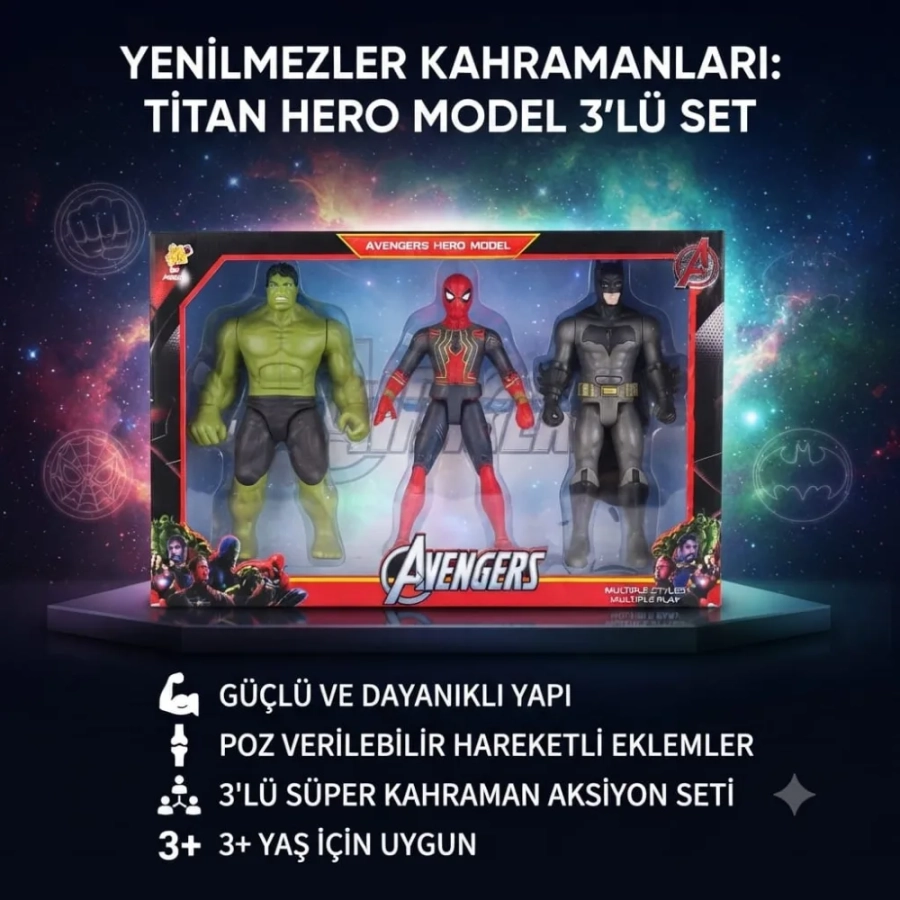 3LÜ BÜYÜK KARAKTER SET