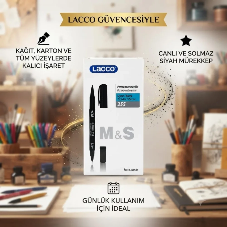 LACCO CD KALEMİ MAVİ-SİYAH-KIRMIZI