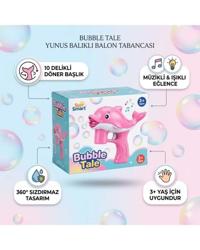 YUNUS BALIĞI PİLLİ KÖPÜK TABANCASI