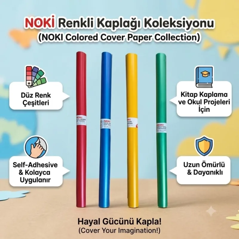 NOKİ RENKLİ RULO KAPLIK 125Lİ