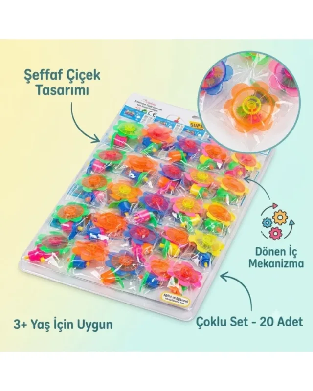 25Lİ IŞIKLI ÇİÇEKLİ TOPAÇ