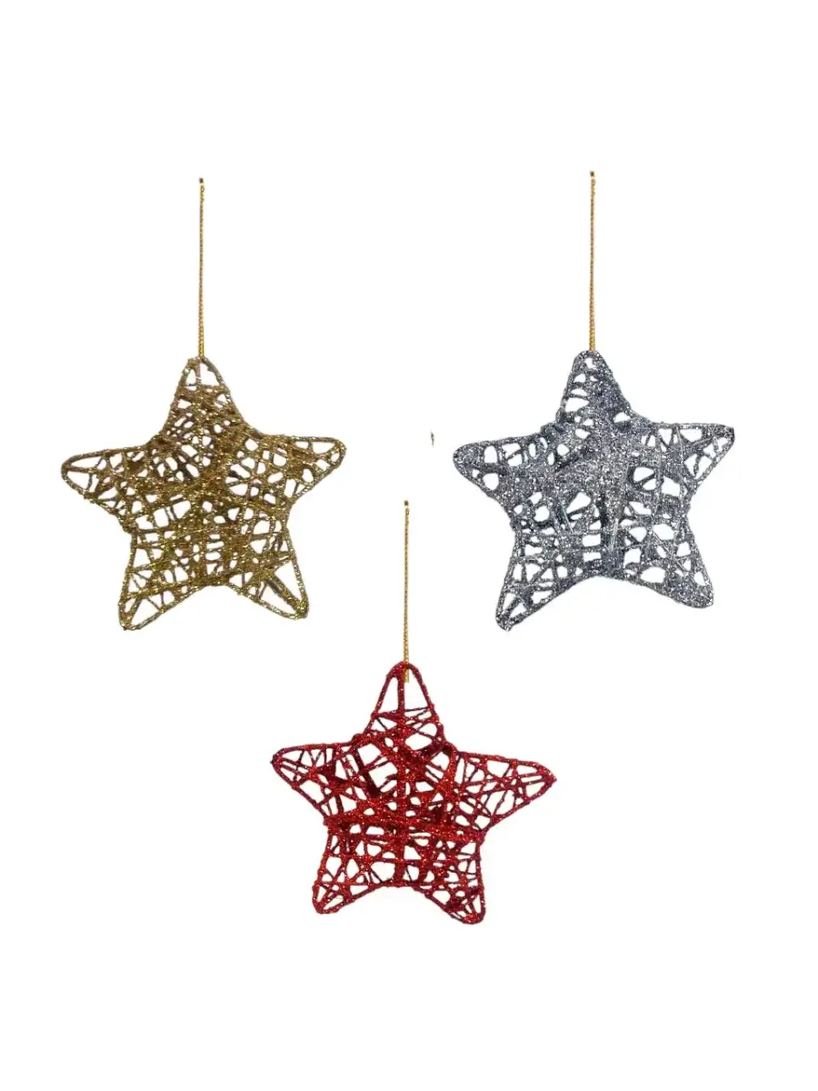 YILBAŞI SİMLİ YILDIZ SÜS 6LI