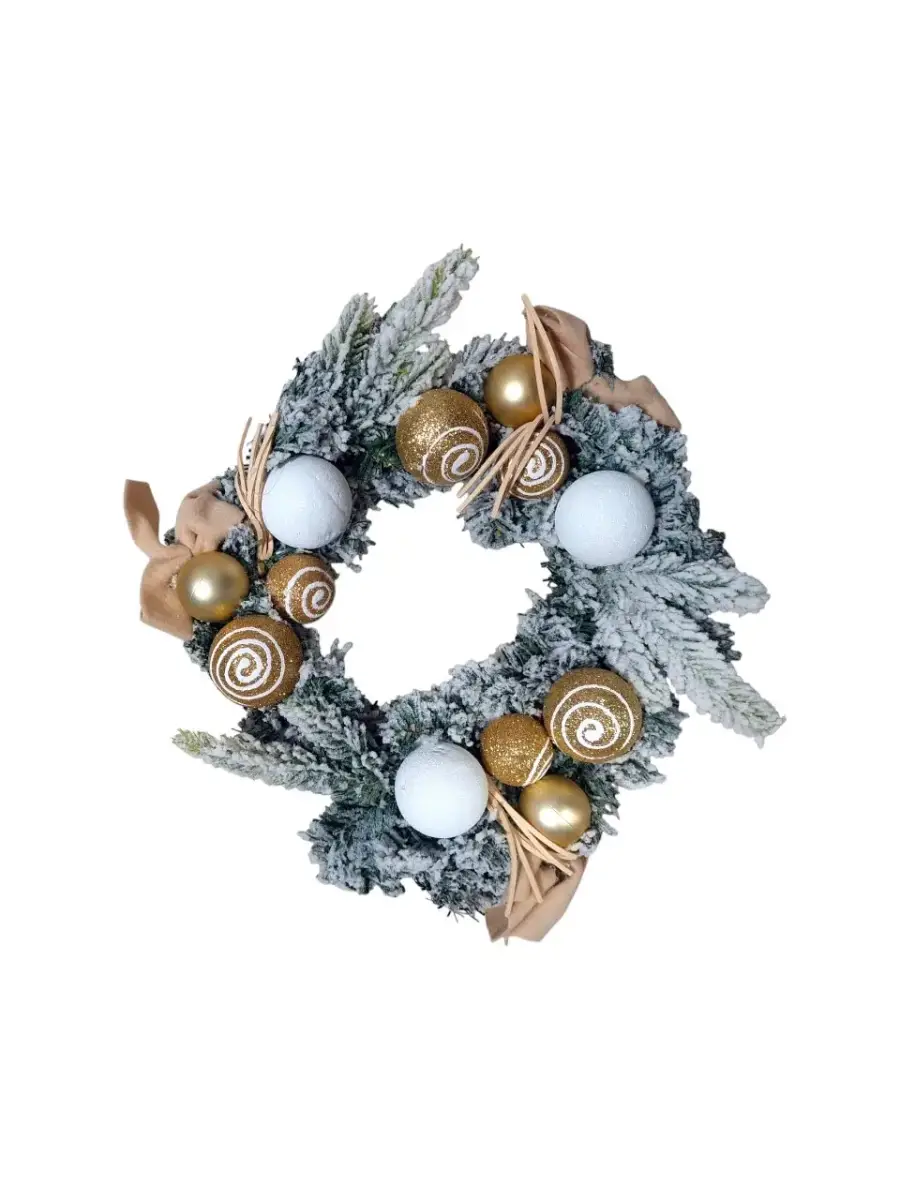 YILBAŞI KAPI SÜSÜ ALTIN BEYAZ