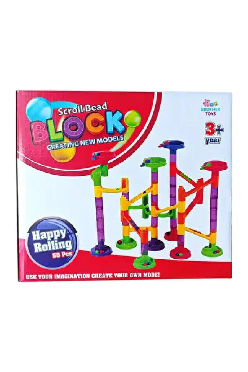 SCROLL BEAD BLOCK 58 PCS