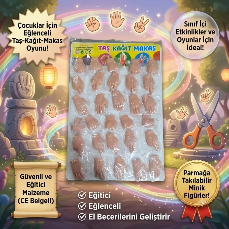 TAŞ KAĞIT MAKAS 30LU