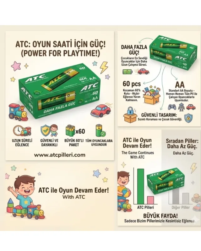 ATC AA PİL PAKET