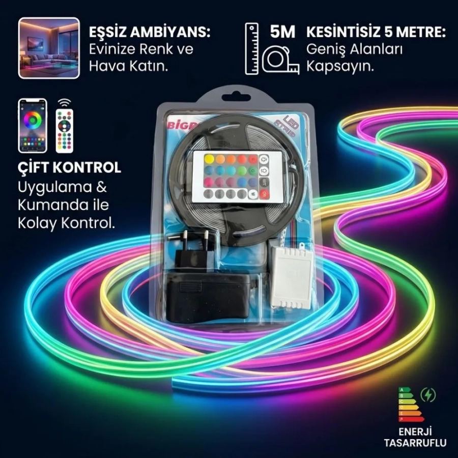5 METRE KUMANDALI LED