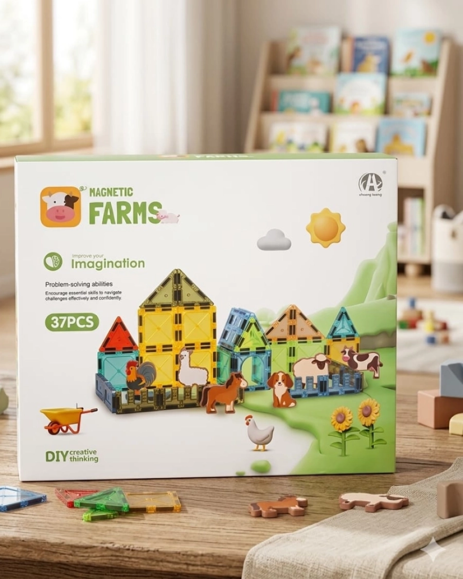 37 PCS MANYETİK BLOKLAR