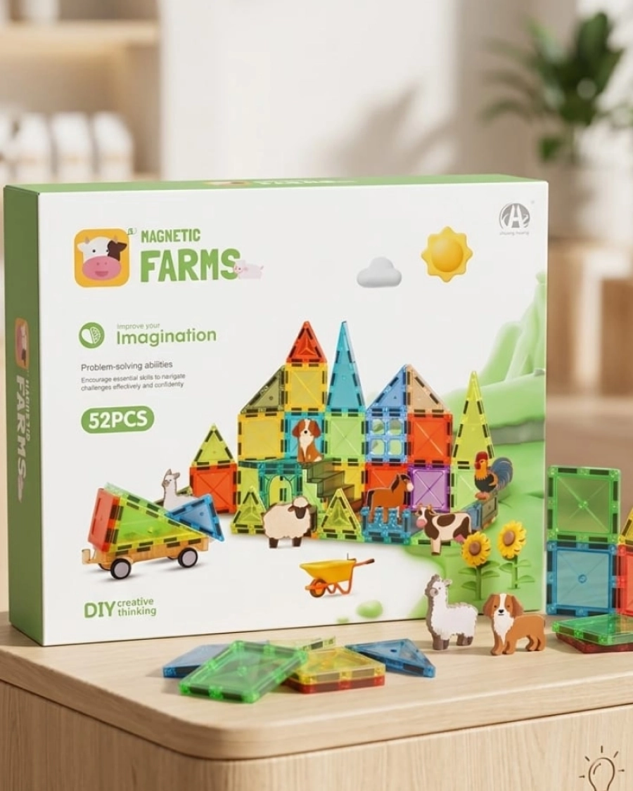 52 PCS MANYETİK BLOKLAR