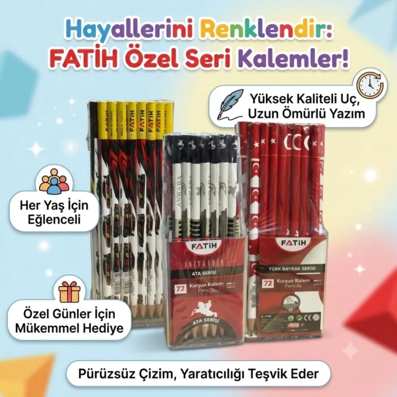FATİH KURŞUN KALEM ATA-BAYRAK-CAR SERİSİ