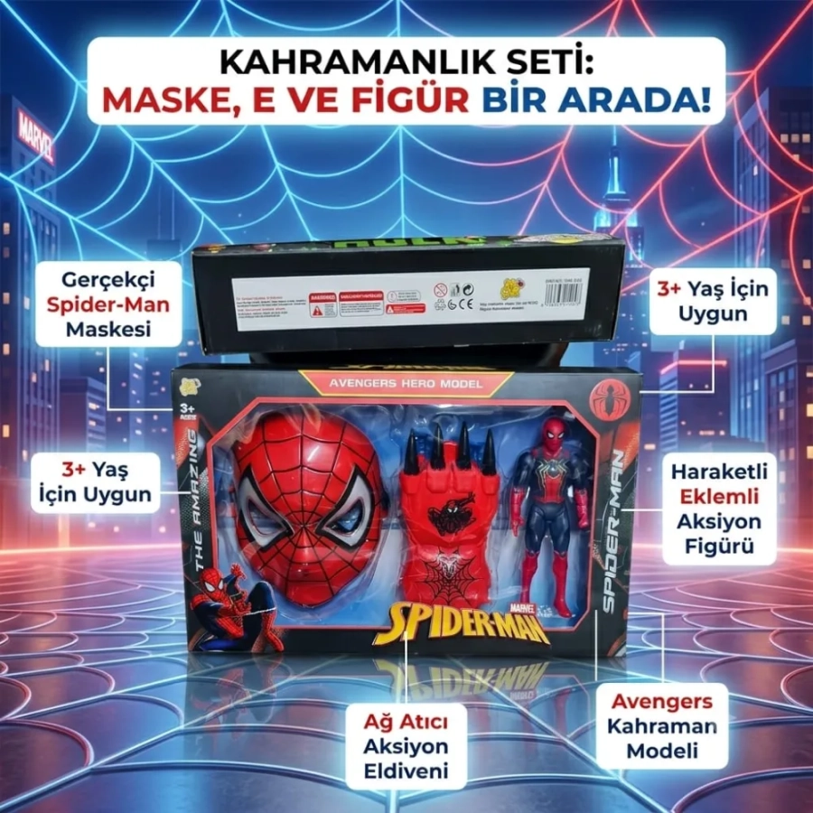 MASKE ELDİVEN KARAKTER SET