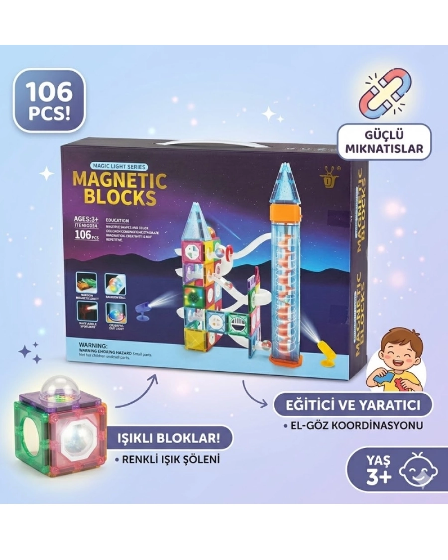 MAGNETIC BLOKS 106 PCS