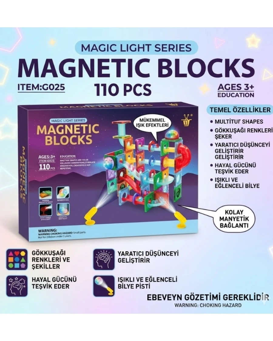 MAGNETIC BLOKS 110 PCS