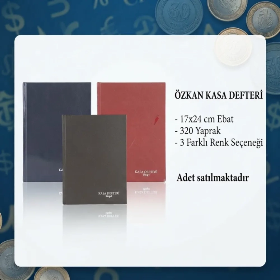 ÖZKAN KASA DEFTERİ 17X24 320 YP.