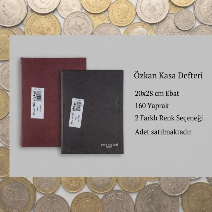ÖZKAN KASA DEFTERİ 20X28 160 YP.