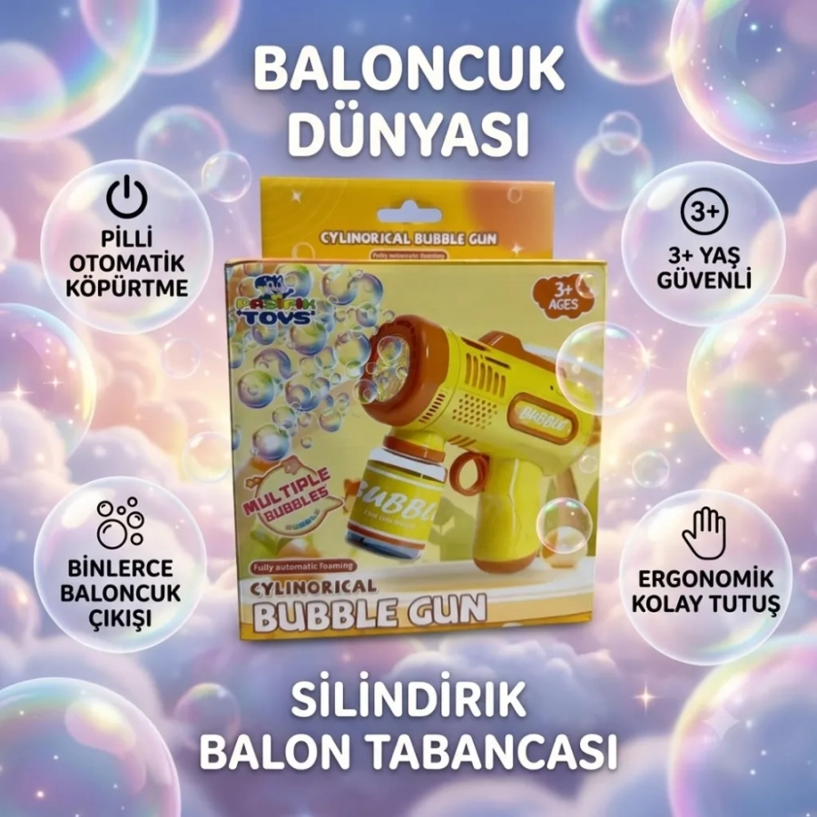 BUBULE GUN CYLINORICAL KÖPÜK TABANCA