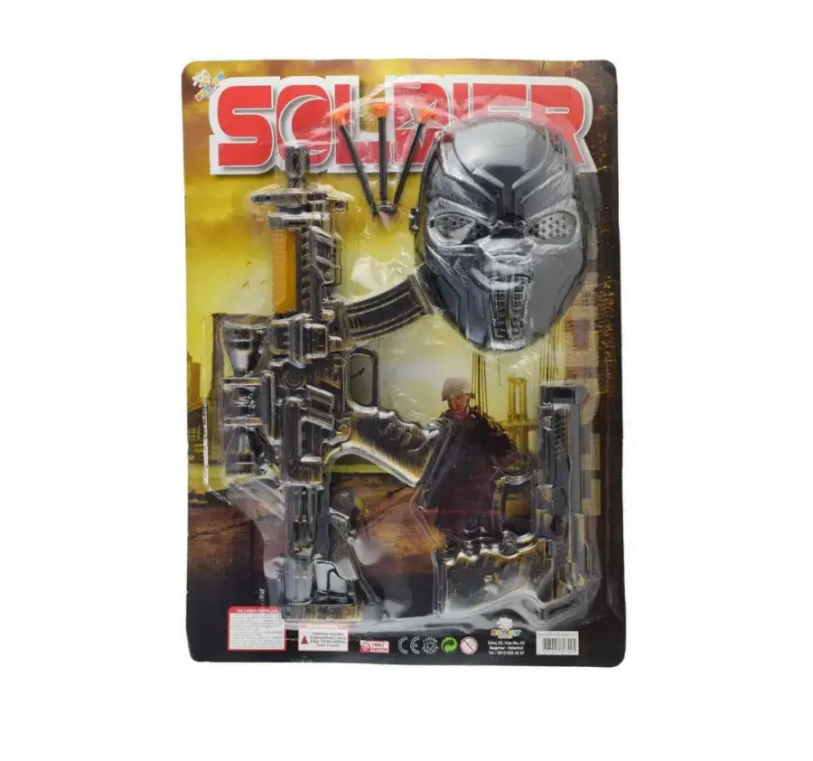 SÜPER MASKELİ SİLAH SET