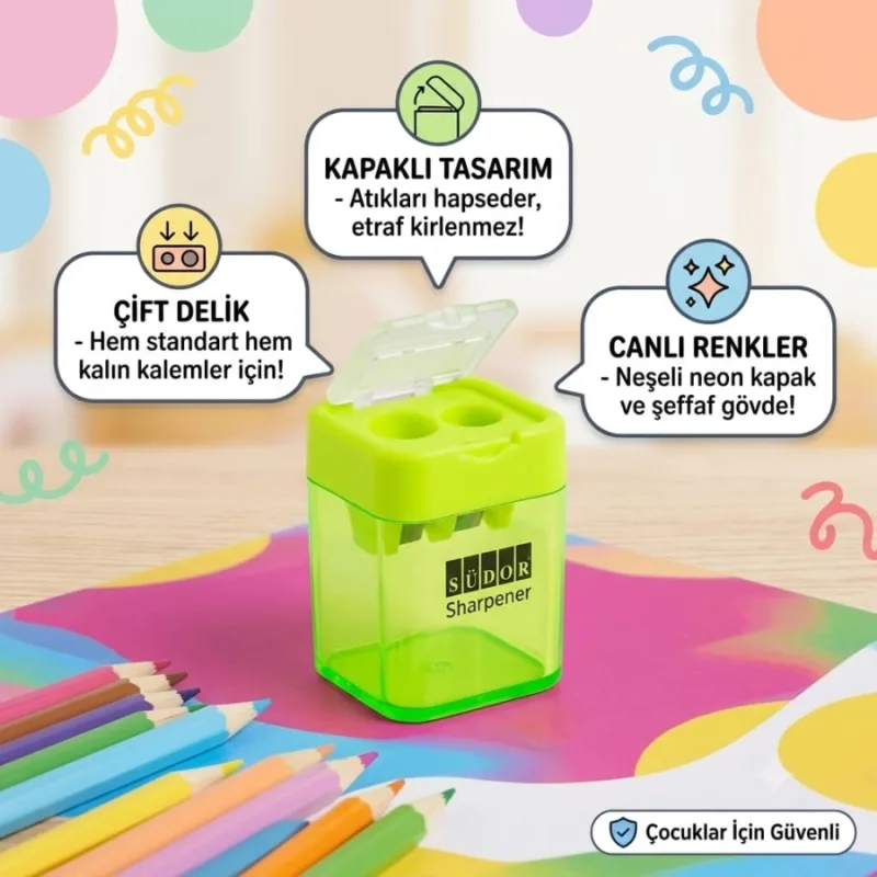 KALEMTRAŞ KÜP KAPAKLI ÇİFTLİ