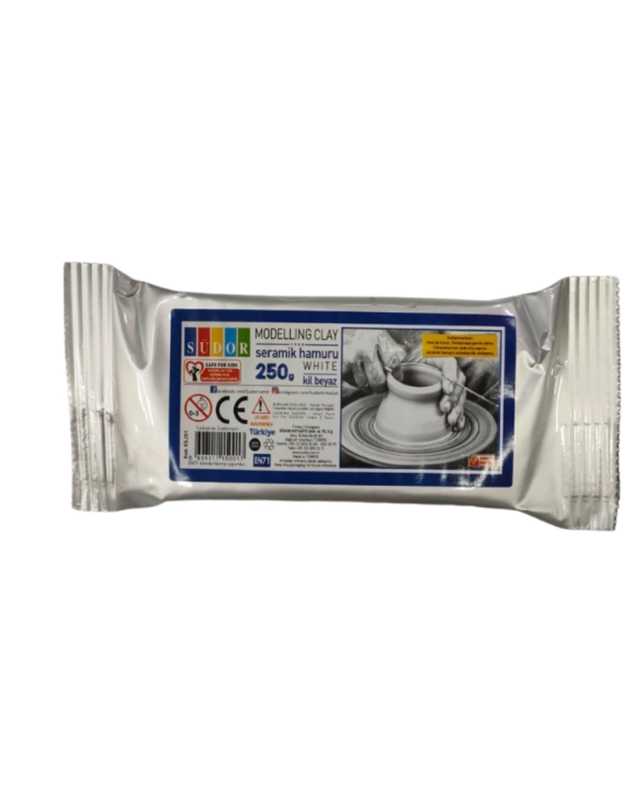 SÜDOR SERAMİK KİL 250GR BEYAZ