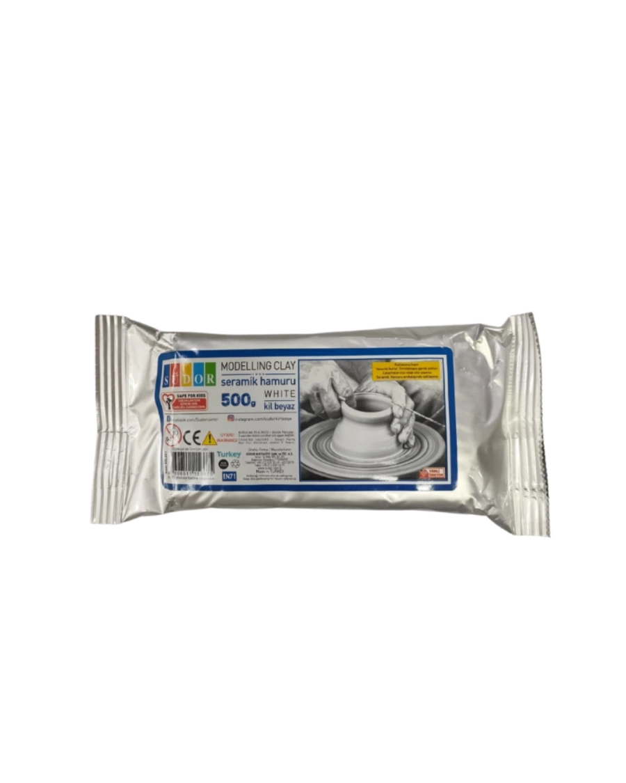 SÜDOR SERAMİK KİL 500GR BEYAZ