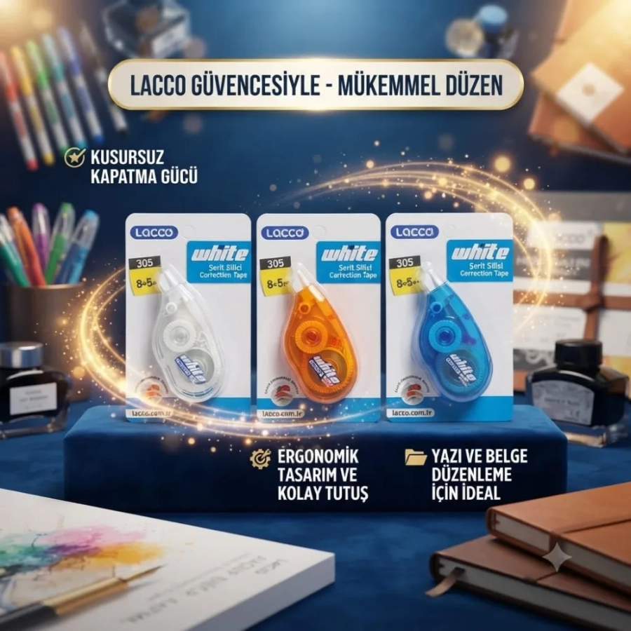 LACCO WHITE ŞERİT SİLİCİ 5 MM