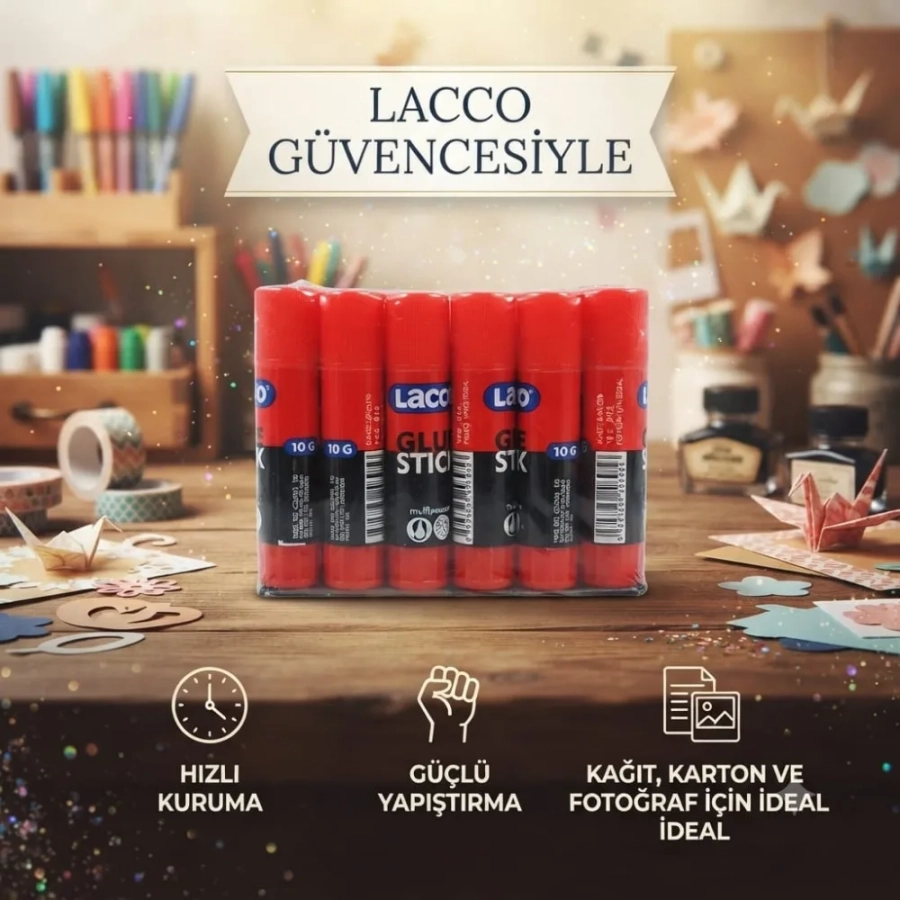 LACCO GLUE STICK 10 GR YAPIŞTIRICI