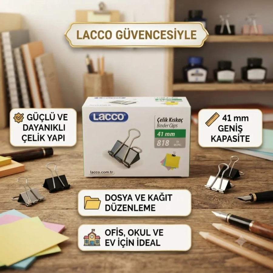 LACCO 41 MM ÇELİK KISKAÇ