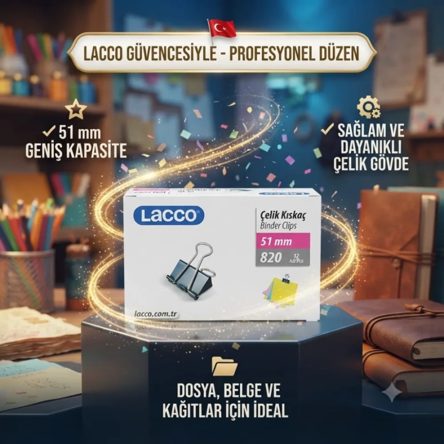 LACCO 51 MM ÇELİK KISKAÇ