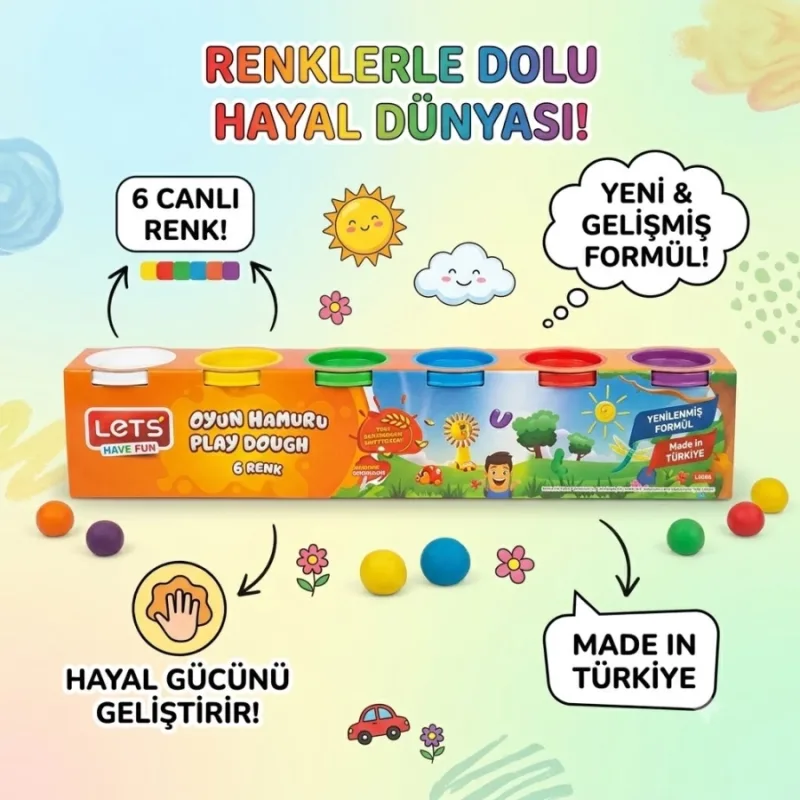 LETS OYUN HAMURU 6 RENK