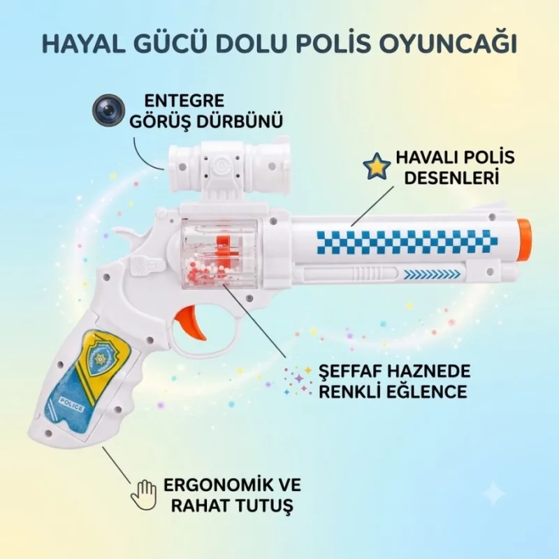 DÜRBÜNLÜ KÖPÜKLÜ PİLLİ TABANCA