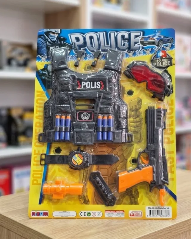 ÇELİK YELEKLİ POLİS SET