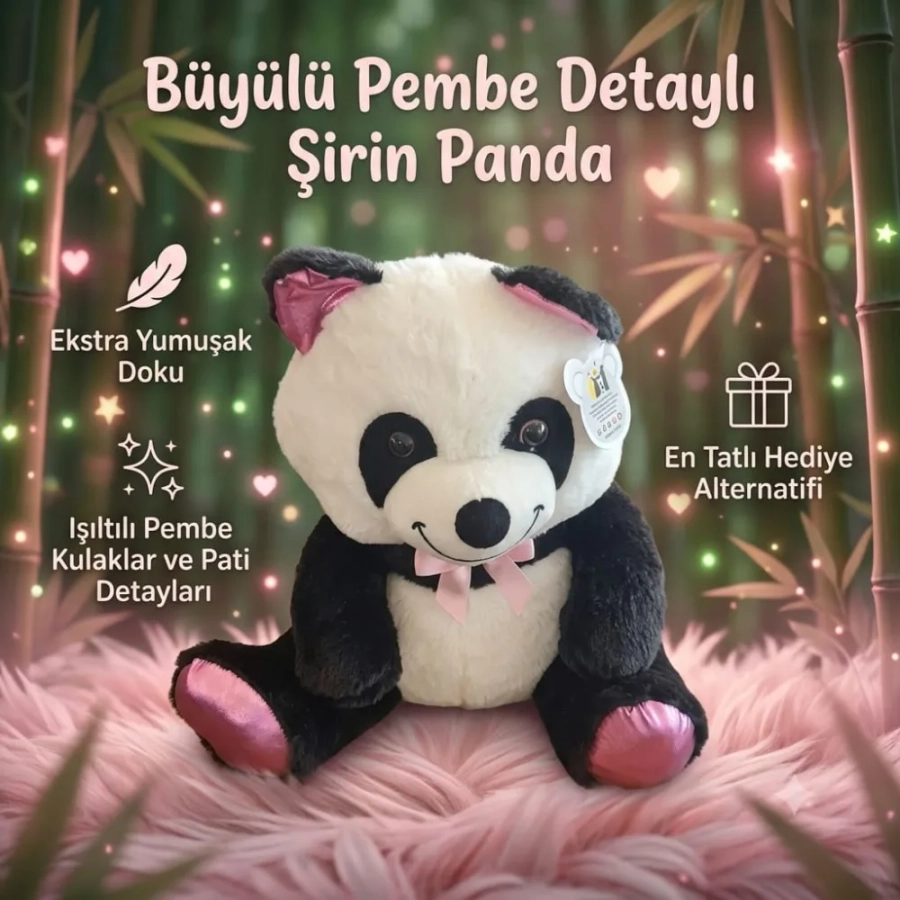 PARLAK SERİ PANDA 45 CM