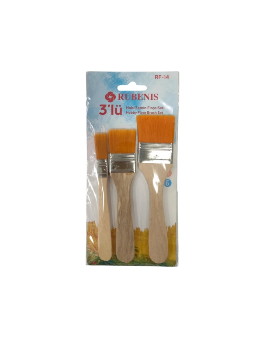 RUBENİS 3LÜ ZEMİN FIRÇA SET