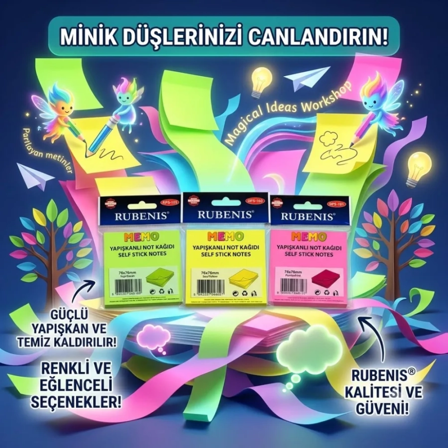 RUBENİS YAPIŞKANLI NOT KAĞIDI