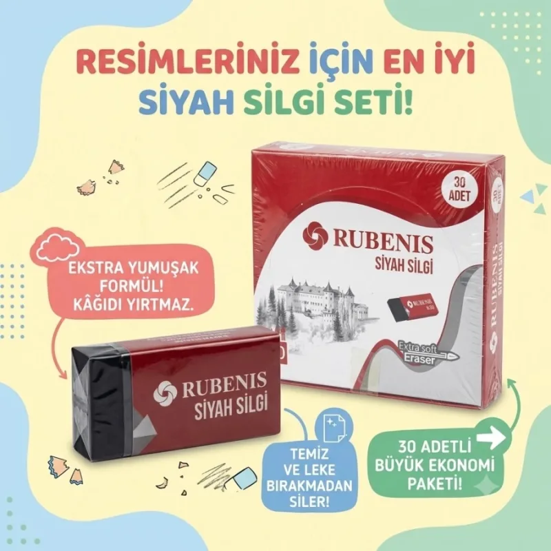 RUBENİS 20Lİ VE 30LU SINAV SİLGİSİ